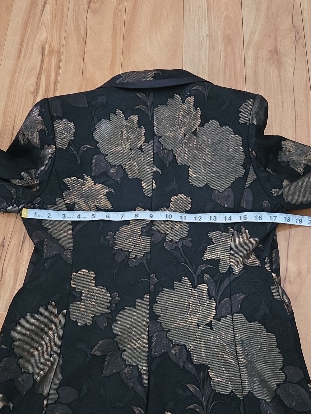 Avec Les Filles Metallic Floral Brocade Blazer Small - Picture 9 of 12